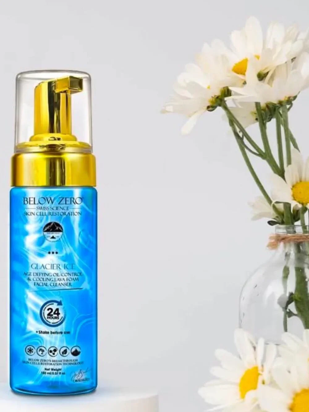 SEALED! BELOW ZERO GLACIER ICE AGE DEFYING CONTROL COOLING LAVA FOAM FACIAL